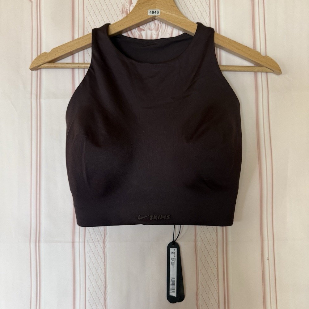NikeSkims Skims Shine High Neck Bra In Phoenix Size 32DDD Fits S NWT $68